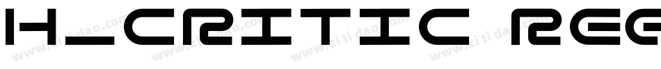 H_CRITIC Regular字体转换